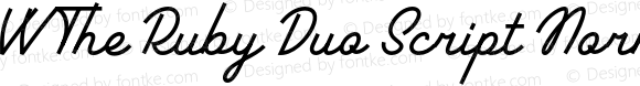 VV The Ruby Duo Script Normal Medium