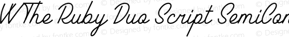 VV The Ruby Duo Script SemiCond Light