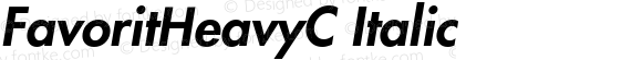 FavoritHeavyC Italic