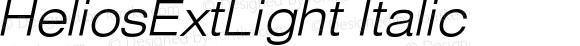 HeliosExtLight Italic