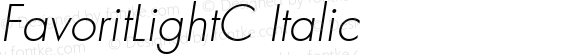 FavoritLightC Italic