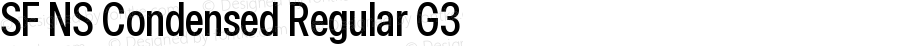 SF NS Condensed Regular G3