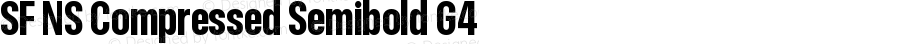 SF NS Compressed Semibold G4