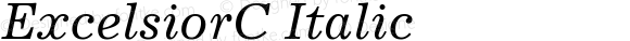 ExcelsiorC Italic