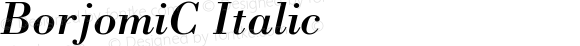 BorjomiC Italic