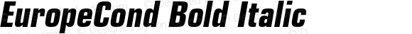 EuropeCond-Bold-Italic