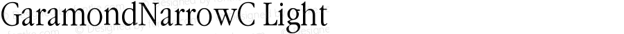 ITC Garamond Narrow Light Cyrillic