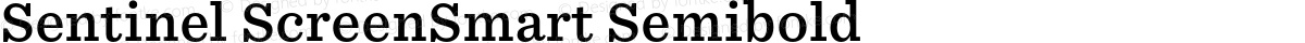 Sentinel ScreenSmart Semibold