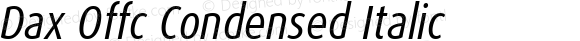 Dax Offc Condensed Italic