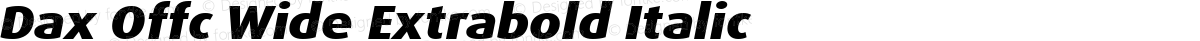 Dax Offc Wide Extrabold Italic