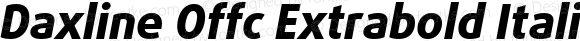 Daxline Offc Extrabold Italic