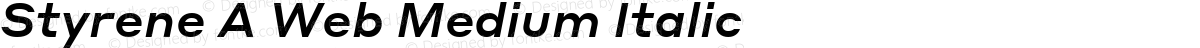Styrene A Web Medium Italic