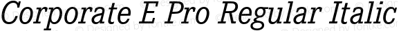 CorporateEPro-RegularItalic