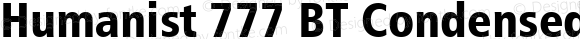 Humanist 777 BT Condensed Black