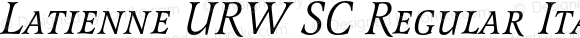 Latienne URW SC Regular Italic