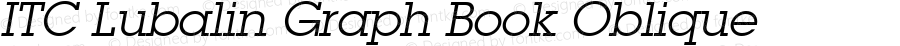 Lubalin Graph Italic