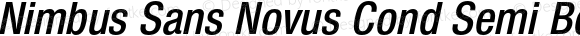 Nimbus Sans Novus Cond Semi Bold Italic