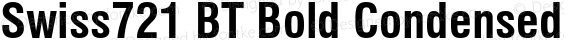 Swiss721 BT Bold Condensed