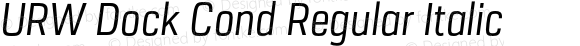 URW Dock Cond Regular Italic