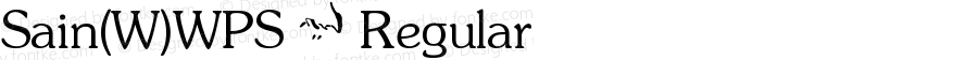 Sain(W)WPS  Regular Version 3.00 2004.11.22