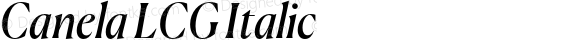 Canela LCG Italic