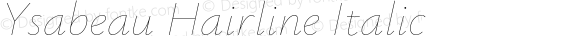 Ysabeau Hairline Italic