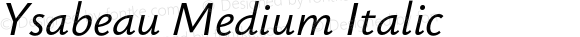 Ysabeau Medium Italic