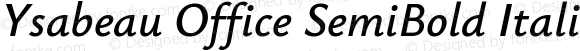 Ysabeau Office SemiBold Italic