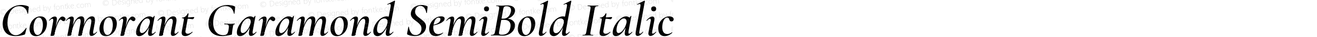 Cormorant Garamond SemiBold Italic