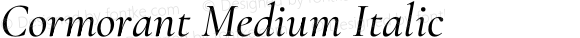 Cormorant Medium Italic