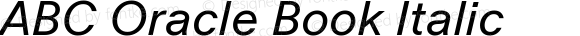 ABC Oracle Book Italic