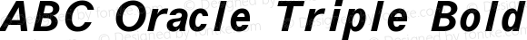 ABC Oracle Triple Bold Italic