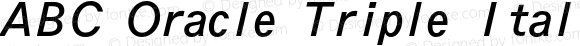 ABC Oracle Triple Italic