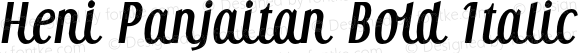 Heni Panjaitan Bold Italic