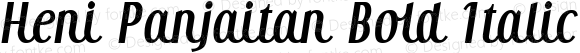 Heni Panjaitan Bold Italic