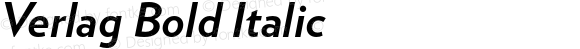 Verlag Bold Italic