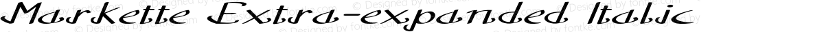 Markette Extra-expanded Italic