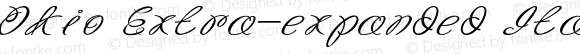 Okio Extra-expanded Italic