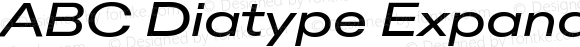ABC Diatype Expanded Medium Italic