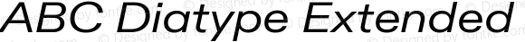 ABC Diatype Extended Italic