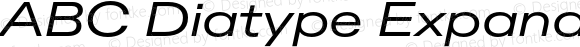 ABC Diatype Expanded Italic