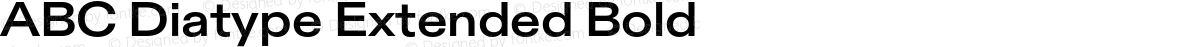 ABC Diatype Extended Bold