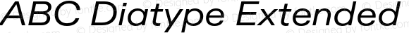 ABC Diatype Extended Italic