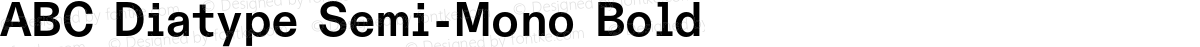 ABC Diatype Semi-Mono Bold