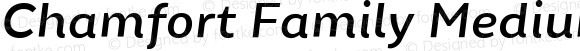 Chamfort Family Medium Italic