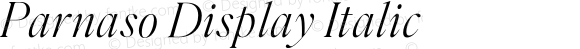 Parnaso Display Italic