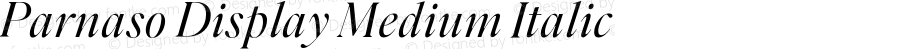 Parnaso Display Medium Italic