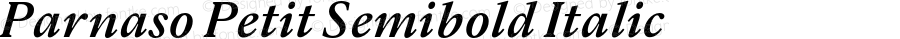 Parnaso Petit Semibold Italic