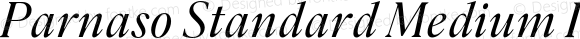 Parnaso Standard Medium Italic