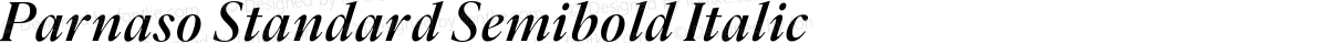 Parnaso Standard Semibold Italic